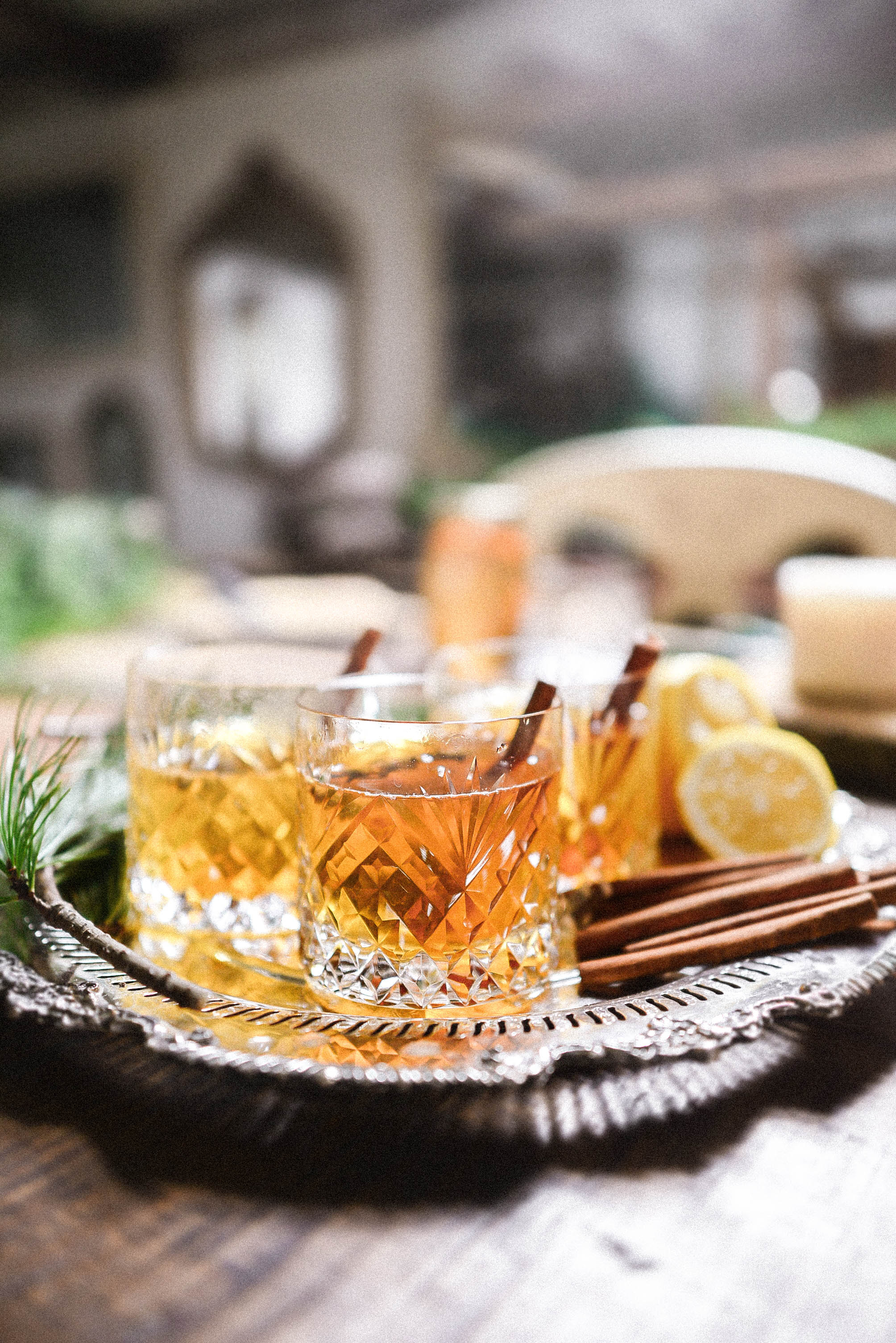 A different take on a hot toddy made with chai tea and Collingwood Whisky - a warm and spicy Chrismtas cocktail!